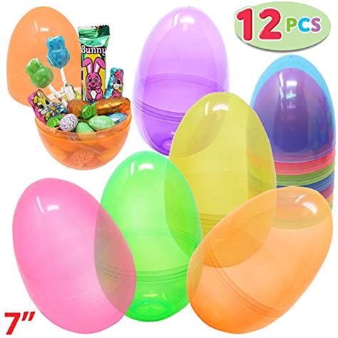 5 inch plastic easter eggs|fillable clear plastic easter eggs.